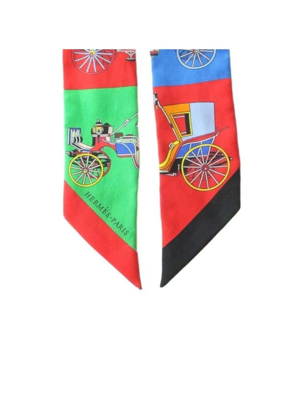 Hermes Voitures Exquises Exquisite Carriage Scarf Silk Multicolor - Picture 3 of 6